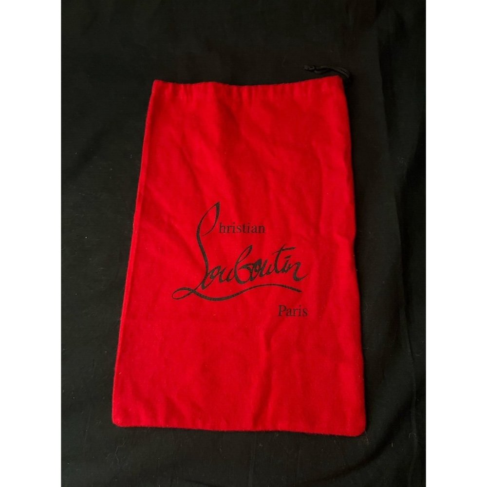 Christian Louboutin Dust Bag Drawstring Red 13.6" x 9"
